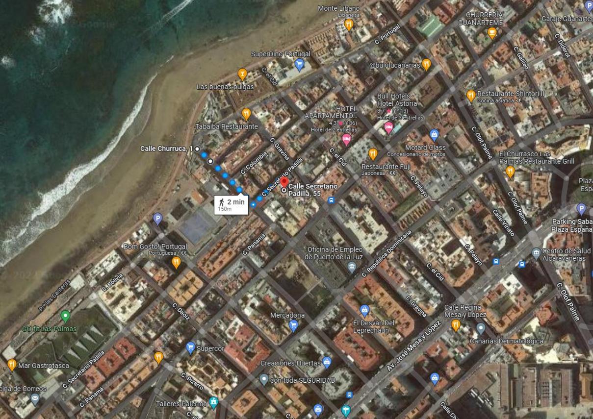 לאס פאלמס דה גראן קנאריה Beach Acogedor Estudio, Las Canteras מראה חיצוני תמונה